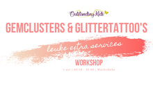 Afbeelding in Gallery-weergave laden, Workshop gemclusters & glittertattoo's