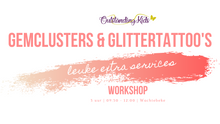 Afbeelding in Gallery-weergave laden, Workshop gemclusters &amp; glittertattoo&#39;s
